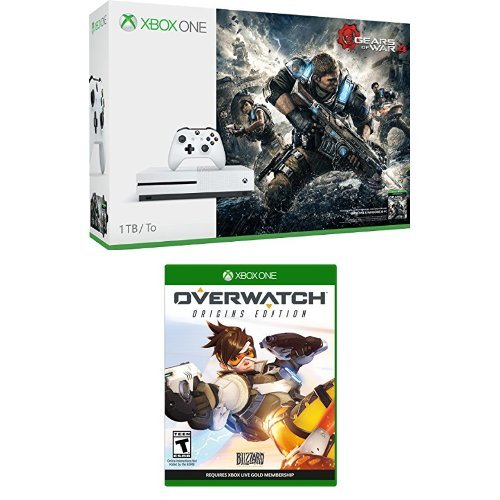 Xbox One S 1 TB Konsolu - Gears of War 4 Paketi + Overwatch-Origins Sürümü