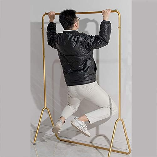 Giyim Mağazası Demir Giysi Asılı Ekran, Çok Fonksiyonlu Elbise Askısı, Yük Taşıyan Dayanıklı, Moda / Altın / 100×150×40cm