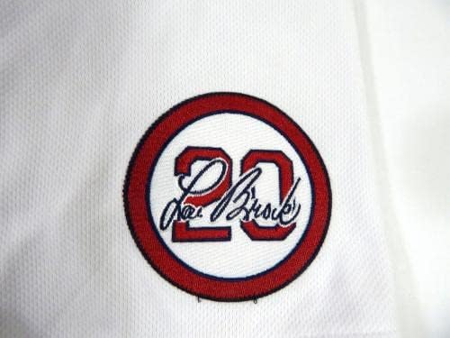 2020 St. Louis Cardinals Roel Ramirez 77 Oyun Verilen Beyaz Jersey Brock 20 P 0 - Oyun Kullanılan MLB Formaları