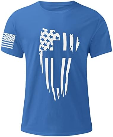 Bmısegm Yaz Erkek Elbise Gömlek Erkek Bağımsızlık Günü Bayrağı Rahat Yumuşak ve Rahat Küçük Uzun Kollu Sıkıştırma