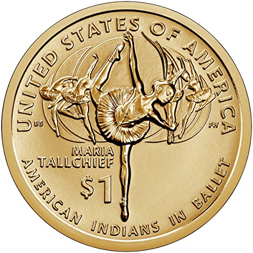 2023 S, D Kızılderili (Sacagawea / Altın) Dolar 2 Jeton Seti Dolaşımsız