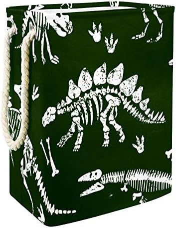 Inhomer Dinozorlar-Kafatası 300D Oxford PVC Su Geçirmez Giysiler Sepet Büyük çamaşır sepeti Battaniye Giyim Oyuncaklar Yatak Odası