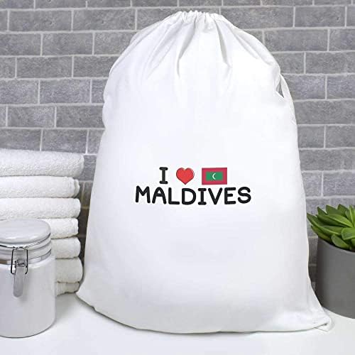 Azeeda' Maldivleri Seviyorum ' Çamaşır/Yıkama/Saklama Çantası (LB00021327)