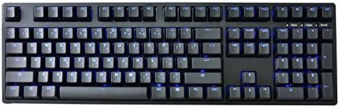 ıKBC TD108 Mavi Arkadan Aydınlatmalı LED Mekanik Klavye ile Kiraz MX Mavi Anahtarı için Windows / Mac, Tam Boy Bilgisayar Klavyeleri,