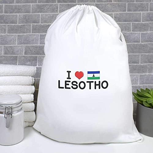Azeeda 'Lesotho'yu Seviyorum' Çamaşır/Yıkama/Saklama Çantası (LB00021917)