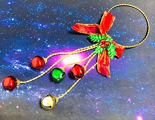 Hallwayee 3 PAKETİ Noel Dekorasyon Jingle Bell Süs Noel Partisi Dekoratif Bells Asılı Kızak Bells Dekor için Parti Malzemeleri kapı