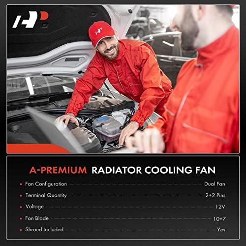 A-Premium motor radyatörü Soğutma Fanı Meclisi ile Uyumlu Buick Envision 2017 2018 2019 2020, L4 2.0 L, Değiştirin 22942915