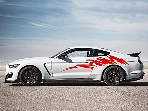 Hız Grafik Vinil Çıkartmaları Ford Mustang ile Uyumlu (Kırmızı)