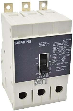 Siemens US2 HGB3B020B 20A 480V 3P 35K Kullanılmış, Beyaz