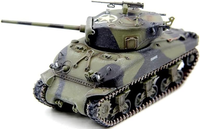 ABD için M4A1 (76) W VVSS Sherman Fransa 1944+12 ABD Askerleri İKINCI dünya savaşı 1: 72 ABS Tankı Önceden İnşa Edilmiş Model