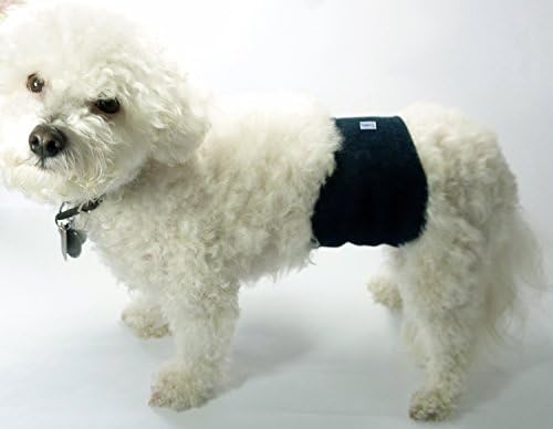 Teamoy 4 adet Kullanımlık Wrap Bezi Erkek Köpekler için, Yıkanabilir Köpek Göbek Bandı (XL, Siyah + Gri + Yeşil + Mor)