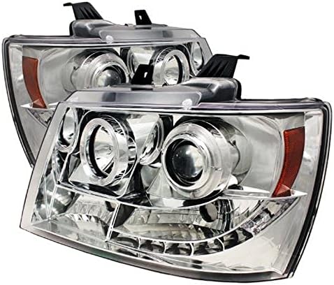 Spyder 5009654 Chevy Suburban 1500/2500 07-14 / Chevy Tahoe 07-14 / Çığ 07-14 Projektör Farları - LED Halo-LED (Değiştirilebilir LED'ler)