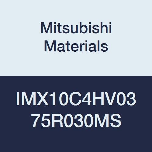 Mıtsubıshı Malzemeleri IMX10C4HV0375R030MS IMX10 Serisi Karbür Değiştirilebilir Baş Köşe Yarıçapı Uç Frezesi, Çevresel Soğutucu Delikli,