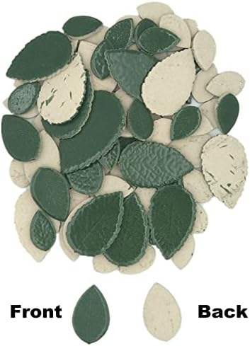 200g Yaprak Şekli Lekeli Seramik Mozaik Fayans El Sanatları için, 0.9~2 Çeşitli Boyutlarda Mozaik Parçaları, porselen Mozaik Fayans