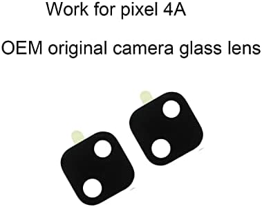 Xinidc 2 ADET OEM Orijinal Arka Kamera Cam Lens Değiştirme için Google Piksel 4A Yapıştırıcı ile Önceden Yüklenmiş, profesyonel Onarım
