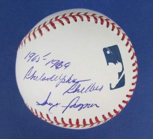 Gary Wagner Phillies İmzalı / Yazılı 1965-1969 Phillies OML Beyzbol 122968 - İmzalı Beyzbol Topları