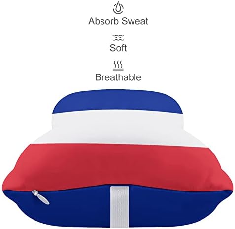 Fransa bayrağı Araba Boyun Yastık 2 ADET Rahat Otomatik Kafa istirahat yastığı Nefes Bellek Köpük Araba koltuk yastığı