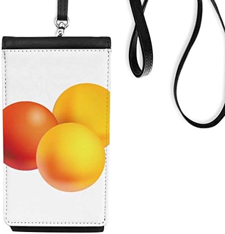 Turuncu Hap Sağlık Ürünleri Desen Telefon Cüzdan çanta Asılı Cep Kılıfı Siyah Cep
