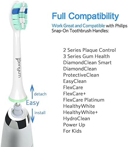 Senyum Yedek Diş Fırçası Kafaları Philips Sonicare Diş Fırçaları, Fırça Kafaları ile Uyumlu Philips Sonicare Elektrikli Diş Fırçaları,