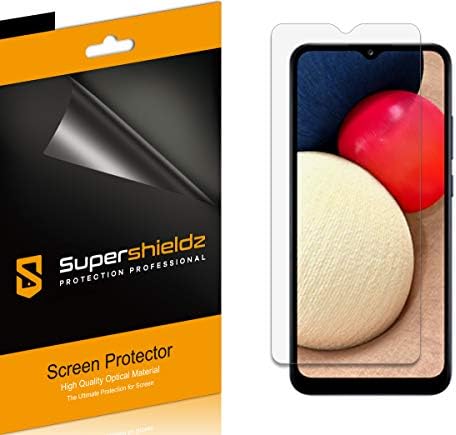 (6 Paket) Samsung Galaxy A02s Ekran Koruyucu, Parlama Önleyici ve parmak izi önleyici (Mat) Kalkan için tasarlanmış Supershieldz