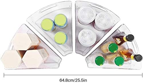 Anncus 4 Paket Buzdolabı Organizatör Kutuları İstiflenebilir Buzdolabı Organizatörler Kesme Kolları Kama Gıda Depolama Rafı