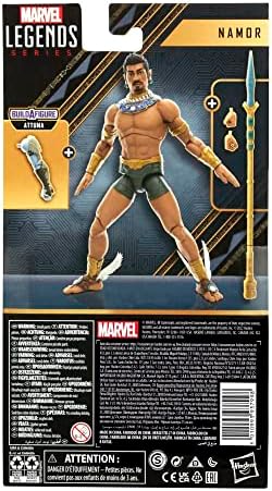 Marvel Legends Serisi Siyah Panter Wakanda Sonsuza Namor 6 inç MCU Aksiyon Figürü Oyuncak, 3 Aksesuarları, 1 Build-A-Şekil Parçası