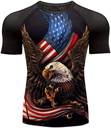 Erkek Döküntü Bekçi Gömlek UPF 50 + UV Kısa Kollu Sıkıştırma Yüzme Gömlek Jiu Jitsu BJJ Spor Spor Salonu Üstleri