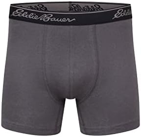 Eddie Bauer erkek 5 Hiçbir Sinek Kılıfı Premium Değer Pamuk Boxer Külot İç Çamaşırı (5 Paket)