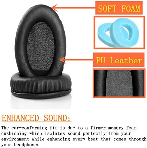 1 Çift Değiştirilebilir Kulaklık Yastığı Yastıkları ile Uyumlu NCredible 1 Bluetooth kablosuz kulaklıklar Kulak Pedleri Earmuffs Kapakları