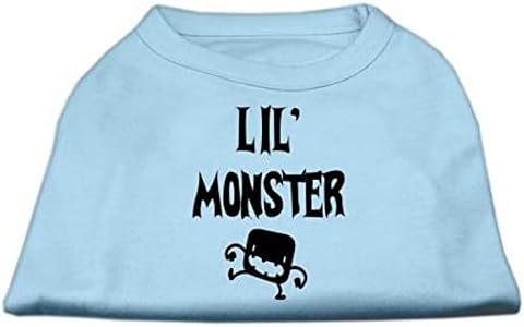 Mirage Evcil Hayvan Ürünleri Lil Monster Serigrafi Gömlekler Mavi Lg (14)