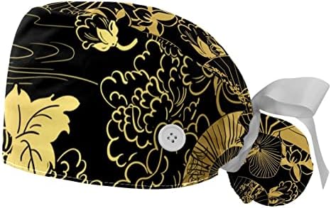 Yidax 2 Adet Fan Çiçek Şemsiye çalışma kapağı Düğmeler ve kurdele Uzun Saçlar için