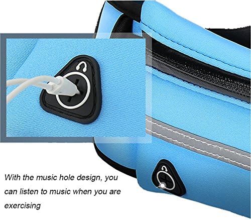 MUOSFY Koşu Kılıfı Kemer Bel paket çantası, Egzersiz Sıçrama Koşu Cep Kemer 6.9 inç aşağıdaki Telefon
