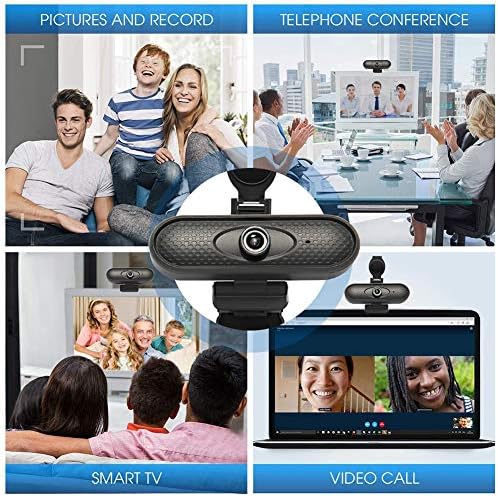 HD1080P USB Web Kamera, Canlı Yayın Video Toplantı Kamerası Görüntülü Görüşme / Canlı Sınıf / Eğitim / Konferans Tak ve Çalıştır USB