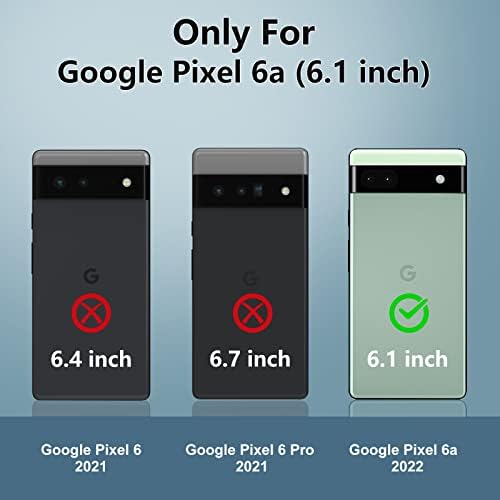 Google Pixel 6a telefon kılıfı için FNTCASE: Kickstand ve slayt | darbeye dayanıklı TPU dokulu tampon ile askeri sınıf damla geçirmez