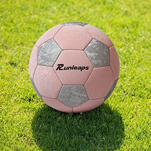 Runleaps Futbol Topları Gençlik, futbol Topu Boyutu 5 Klasik Kalın PU Topları Oyuncak Genç genç, Çocuk, Erkek, kız, Okul, lig oyunu