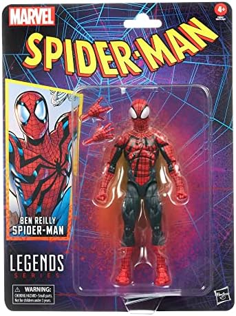 Marvel Legends Serisi Ben Reilly Örümcek Adam, Örümcek Adam Legends Koleksiyon 6 İnç Aksiyon Figürleri, 2 Aksesuarları