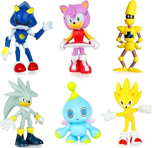 Sonic Oyuncaklar Kirpi Aksiyon Figürleri, 1.57-2.17 Uzun Boylu, Mükemmel Çocuk Hediyeler (12 ADET)