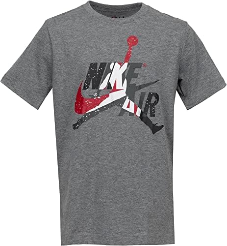 Nike Air Jordan Büyük Erkek Kısa Kollu Jumpman T-Shirt Ürdün (Orta, Karbon Heather)