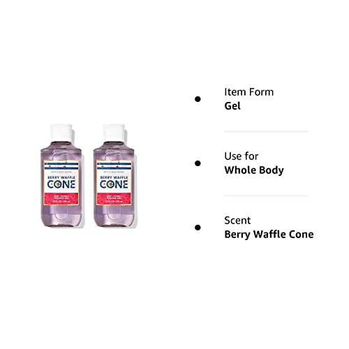 Banyo ve Vücut İşleri Berry Waffle Koni Duş Jeli Hediye Setleri 1Oz 2'li Paket (Berry Koni) 20 Fl Oz