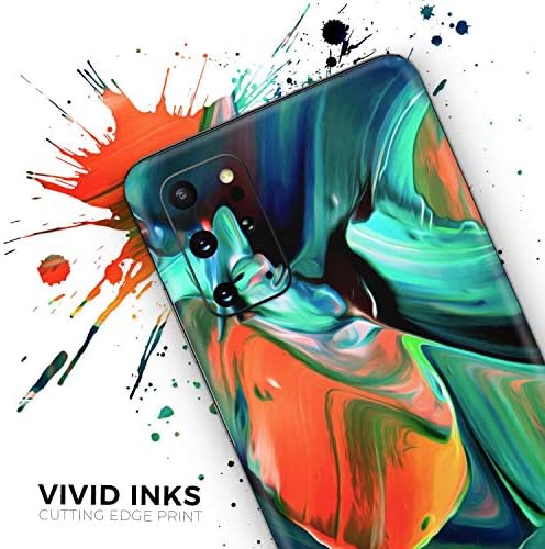 Tasarım Skinz Bulanık Soyut Akış V47 Koruyucu Vinil Çıkartması Wrap Cilt Kapak ile Uyumlu Samsung Galaxy S20 (Ekran Trim ve Arka Cam