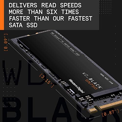 WD_BLACK 500 GB SN750 NVMe Dahili Oyun SSD Katı Hal Sürücüsü-Gen3 PCIe, M. 2 2280, 3D NAND, 3,430 MB / s'ye kadar-WDS500G3X0C