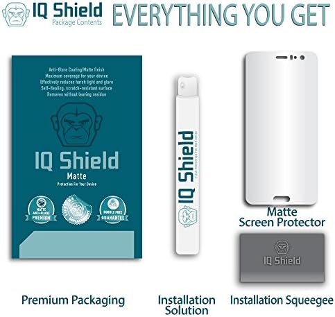 HTC U11 (HTC U 11) Parlama Önleyici Kabarcık Önleyici Film ile Uyumlu IQ Shield Mat Ekran Koruyucu