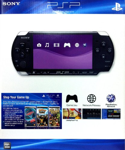 Sony Computer Entertainment PSP Konsol Paketi (Arabalar 2, Ratchet & Clank: Boyut Önemlidir, Maymun Kaçışı: Serbest)