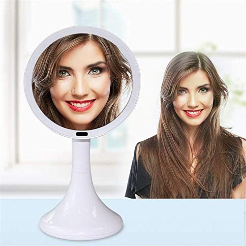 KMMK Makyaj için Özel Ayna, Led insan vücudu indüksiyon makyaj aynası Masa Lambası 30 Led Floresan lamba yuvası USB Şarj Aynaları Kozmetik