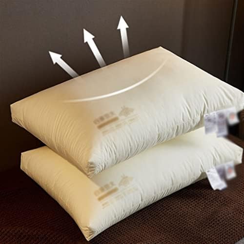 SLATİOM Pamuk Soya Proteini Elyaf Yastık Çekirdek Pamuk Yastık Otel Boyun Yastık Yüksek Yastık Düşük Yastık Yıkanabilir (Renk : A,