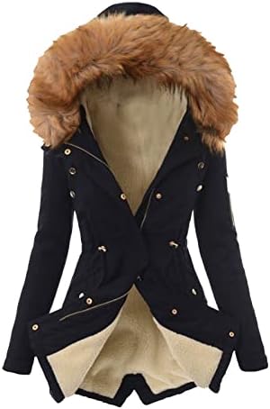 Kadın Sıcak Kış Ceket Kış Kadın Yün Palto Polar Astarlı Hoodie Uzun Kollu fermuarlı ceket yün paltolar 2022