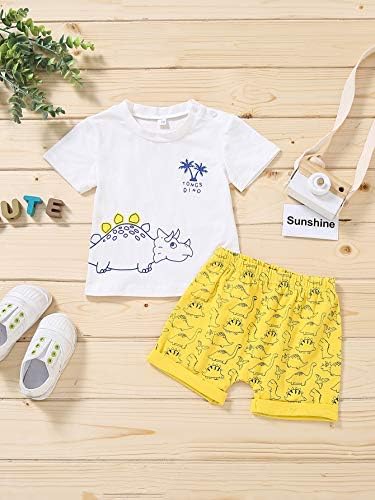 Toddler Erkek Bebek yaz kıyafetleri Bebek Kız Batik Kısa Kollu Gömlek Üst + Şort Giyim Seti
