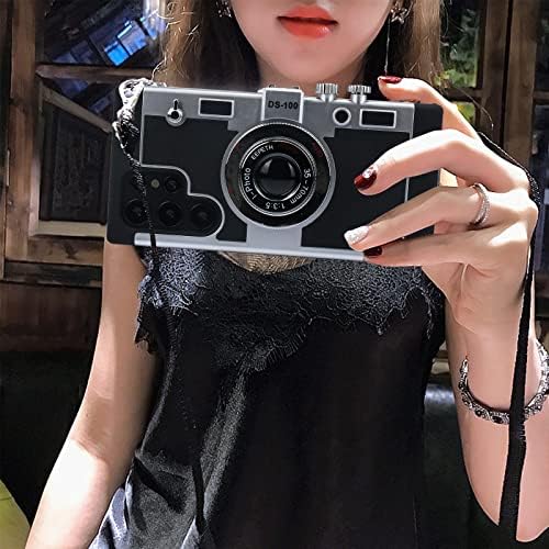 Awsaccy Emily Paris'te Telefon Kılıfı için Samsung Galaxy S23 Ultra 5G 6.8 İnç Kamera Kılıfı Vintage Kapak Sevimli 3D Serin Benzersiz