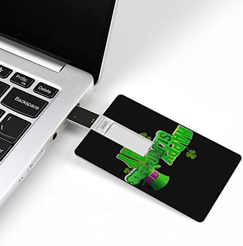 İrlandalı Yonca Mutlu Aziz patrick Günü Shamrock Flash USB sürücü 2.0 32G ve 64G Taşınabilir Bellek Sopa Kartı PC / Dizüstü Bilgisayar