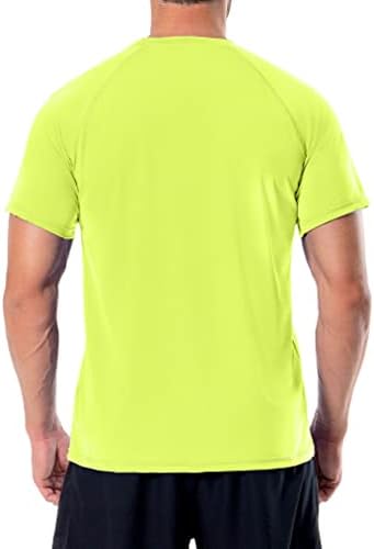 Erkek Yüzmek Gömlek UPF 50 + Döküntü Bekçi Kısa Kollu Güneş Koruma Hızlı Kuru Su Gömlek Atletik Egzersiz Koşu Mayo